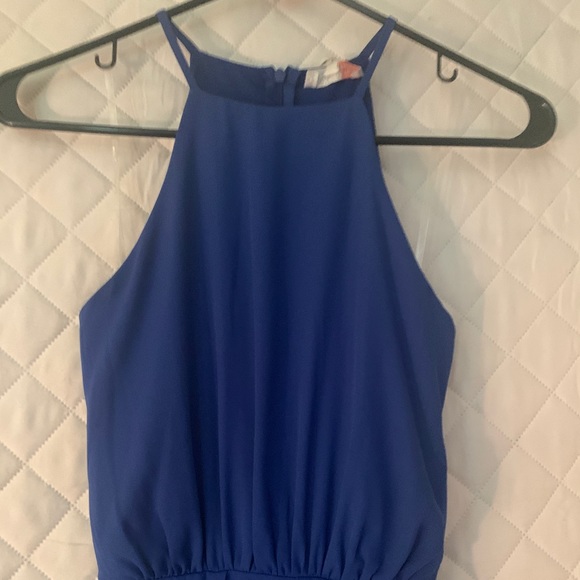Gianni Bini Formal Long Maxi Gown Blue - Picture 9 of 12